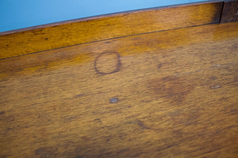 vintage art deco 1940s oak sideboard