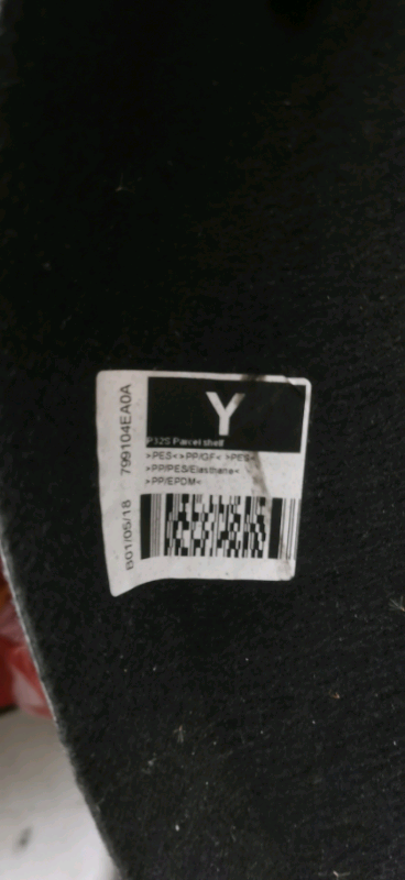 2021 NISSAN QASHQAI PARCEL SHELF LOAD COVER 799104EA0A OEM