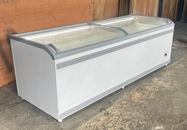 Refurbished AHT Lidl supermarket chest Freezers with LED light