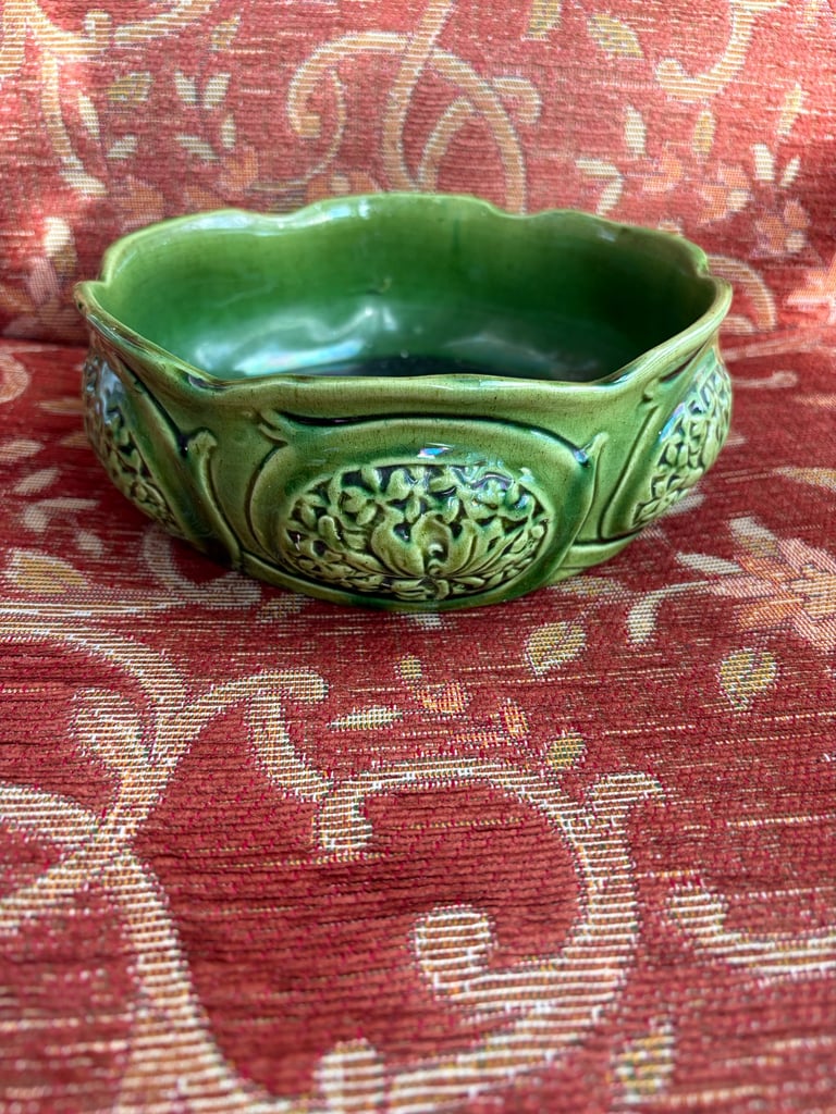Vintage decorative green porcelain fruit new