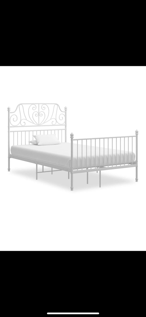 Double bed frame / Metal Ikea bed frame 