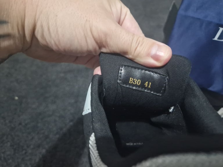Dior b30 mens trainers in grey and black size 7