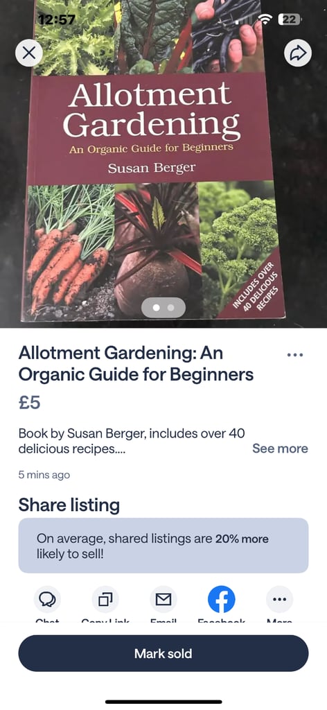 image for Allotment book including recipes 