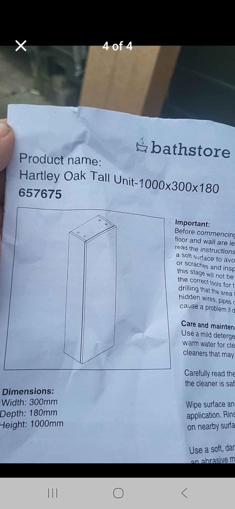 Hartley oak tall unit