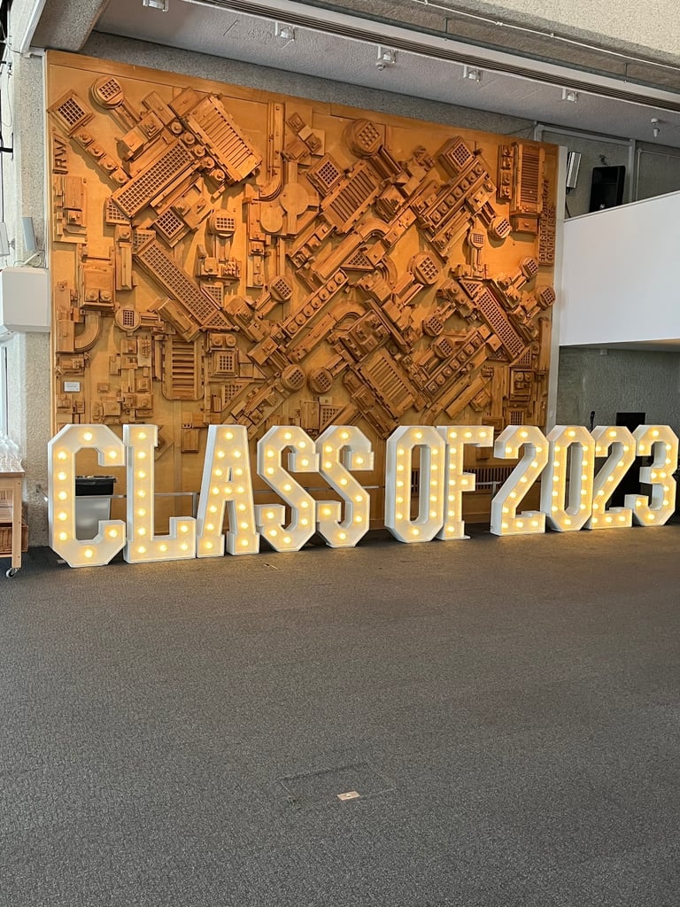 4ft Light up Letters & Numbers to hire, London