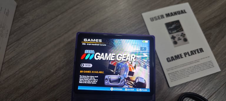New M37 Handheld Game Console 64GB Purple 20000+ Games
