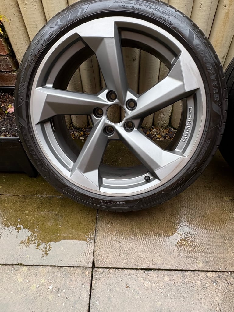 GENUINE AUDI QUATTRO ROTOR 19” ALLOYS WITH GOODYEAR EAGLE F1 TYRES