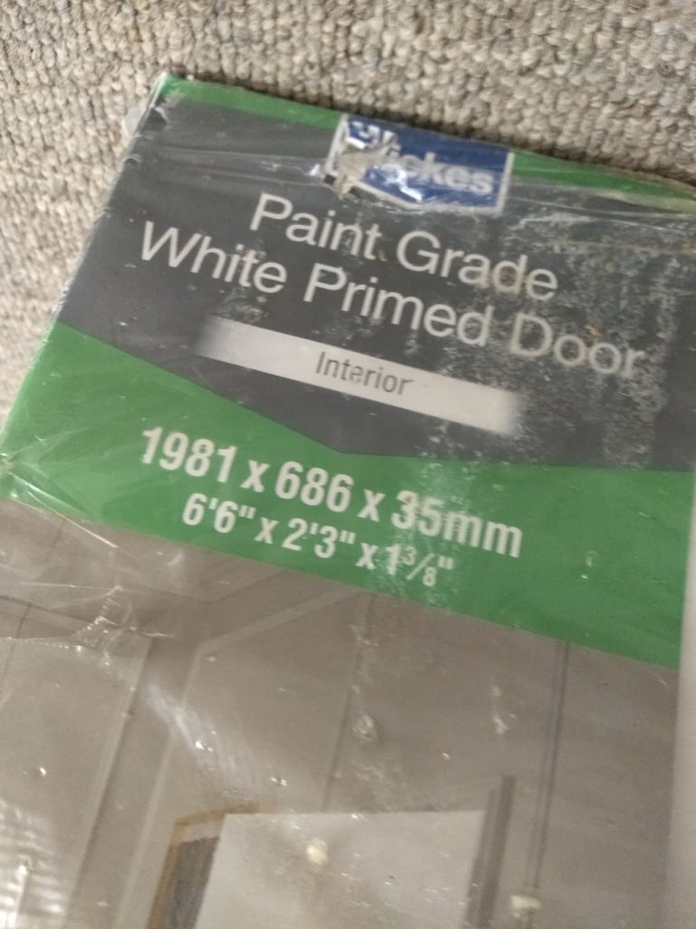  Wickes primed paint grade Internal door (NEW) 1981x686mm
