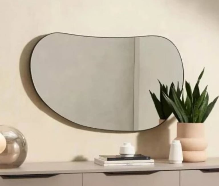 Adria Pebble Shape Wall Mirror