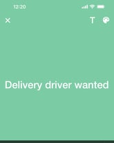 Delivery driver wanted 