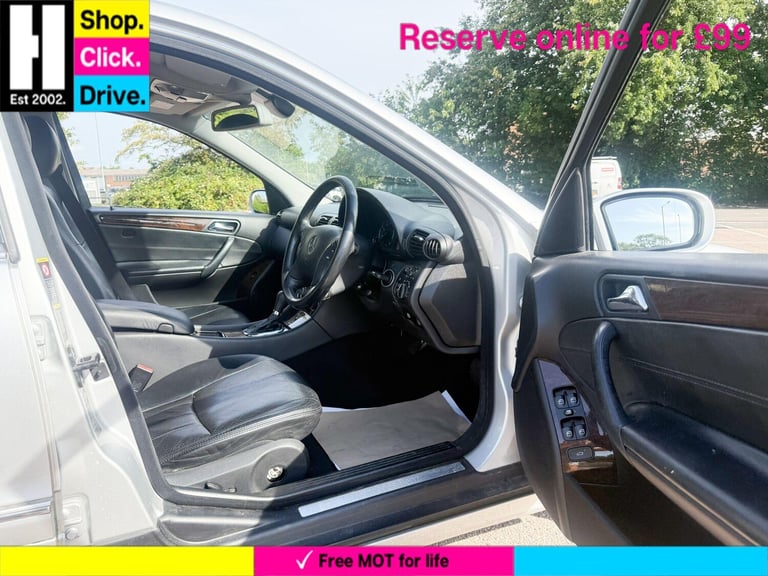  Mercedes-Benz C Class 1.8 C200 Kompressor Elegance SE 4dr Petrol Automatic