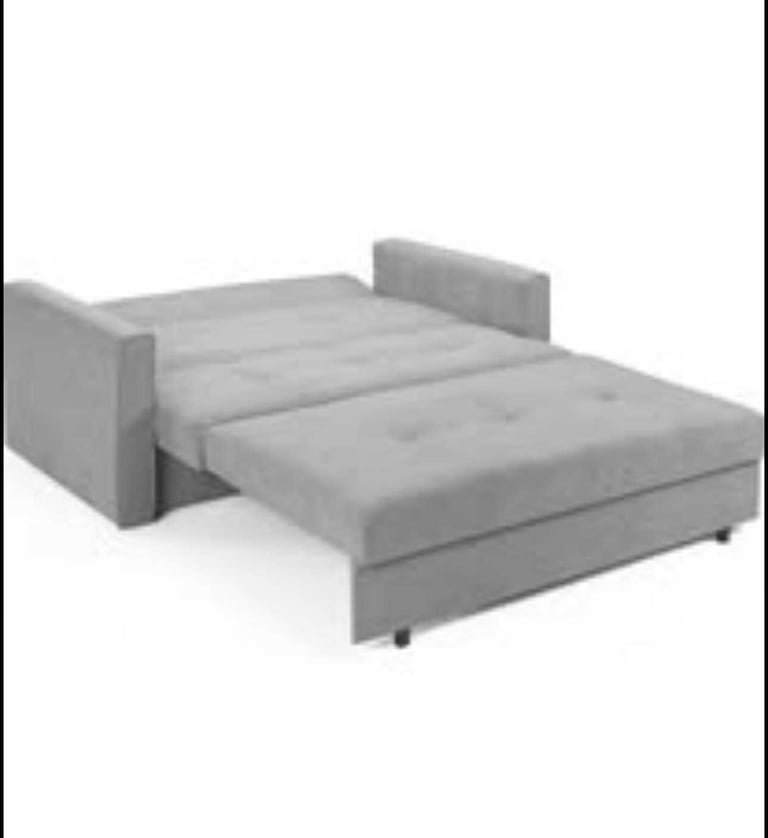Honeypot Sofa bed - 2 Seater Sofa Bed with Storage - Grey Fabric Couch with Pull Out Double Sofabed
