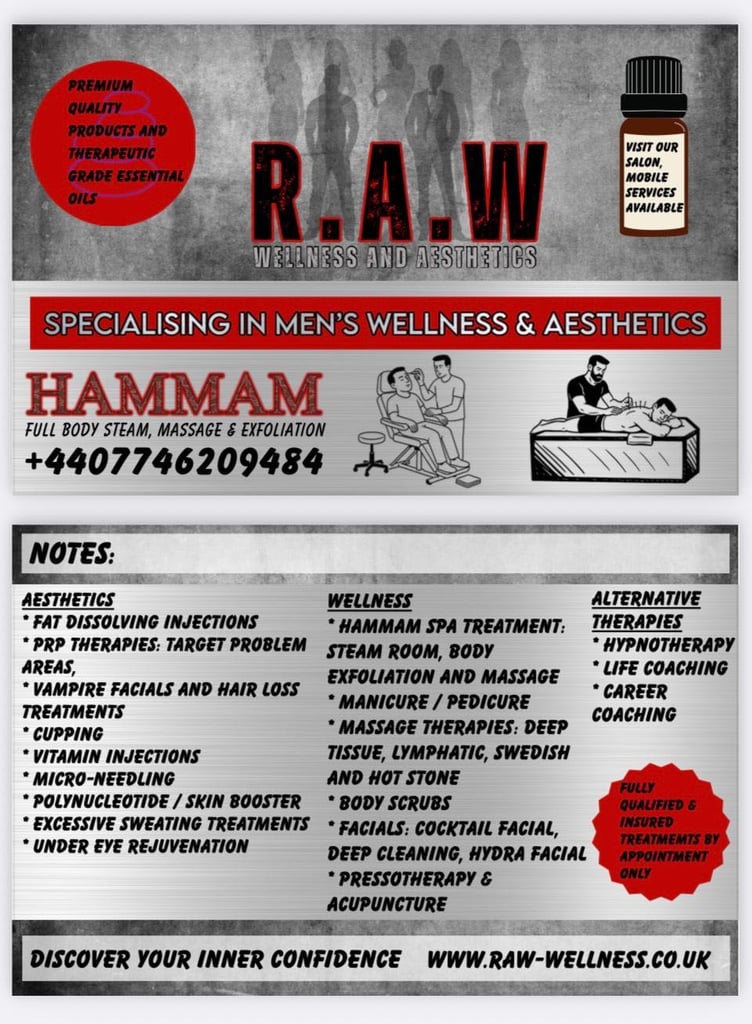 image for R.A.W wellness&aesthetics (Acupuncture aesthetics, massages,vitamin injections,PRP,cupping)