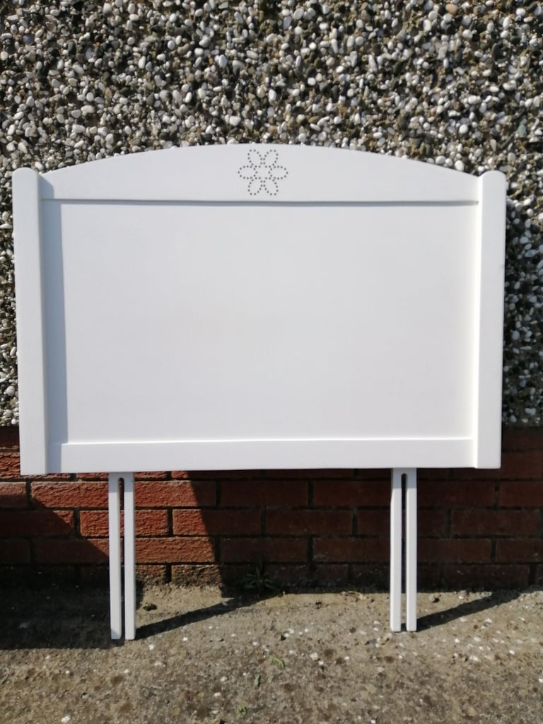 Single Headboard Next white wooden 