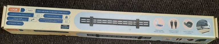 LOGIK LFSKM16 Fixed 26-65" TV Bracket with HDMI Cable and Screen Cleaner