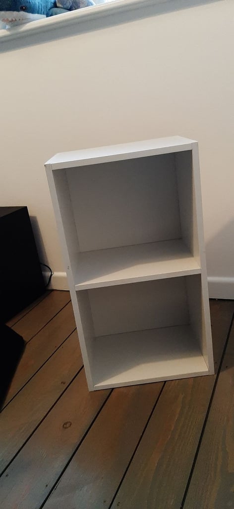 image for 3 tier white side table