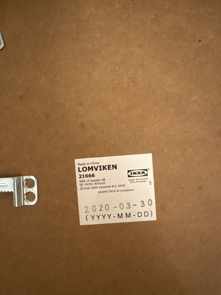 X 3 ikea gold photo frames Larage Lomviken 