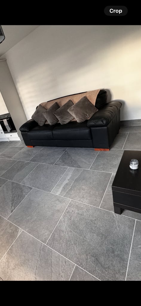 Black Leather Sofa