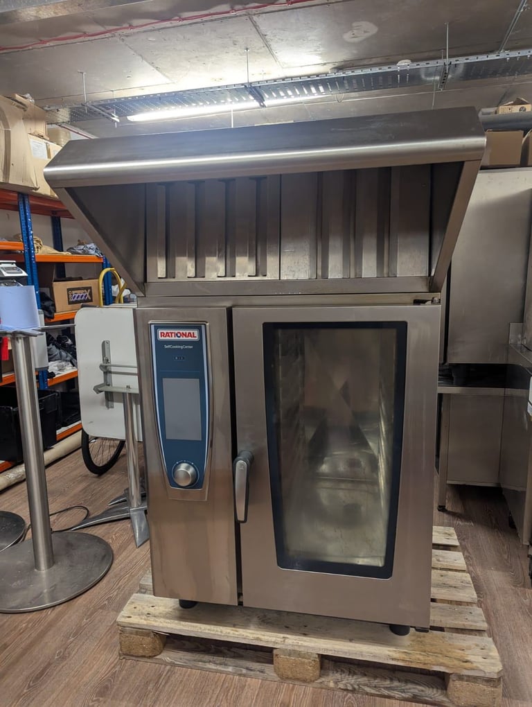 image for Used Rational SCCWE101 10 Grid Electric Combi Oven + Stand + UltraVent Plus 