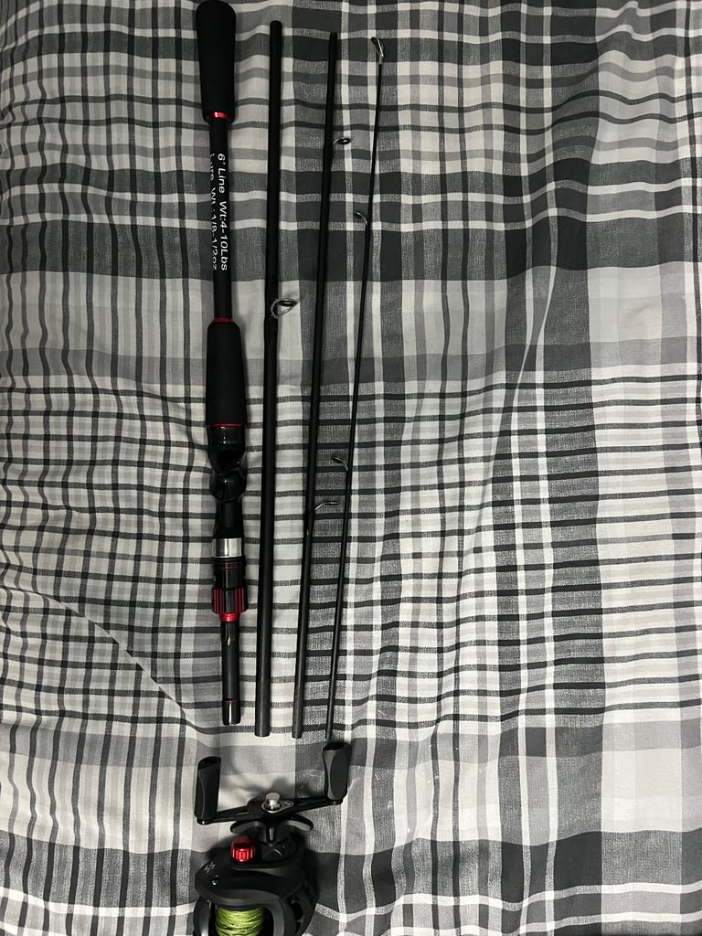 image for Rod and reel baitcaster combo