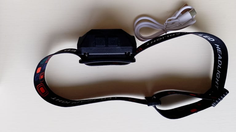 NEW Rechargeable Head Torch, Sensor, 6 Light Modes, Adjustable Angle Tasklight, Camping Fishing