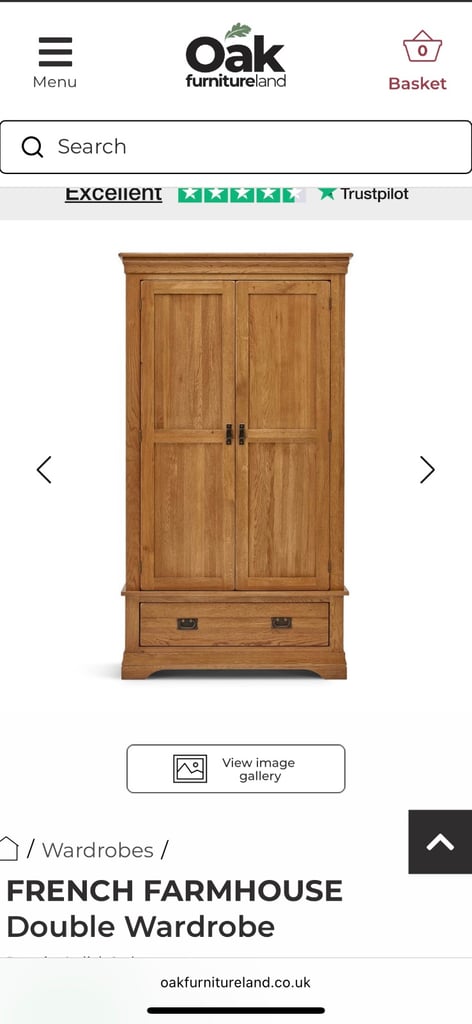 Oak furniture land wardrobe 