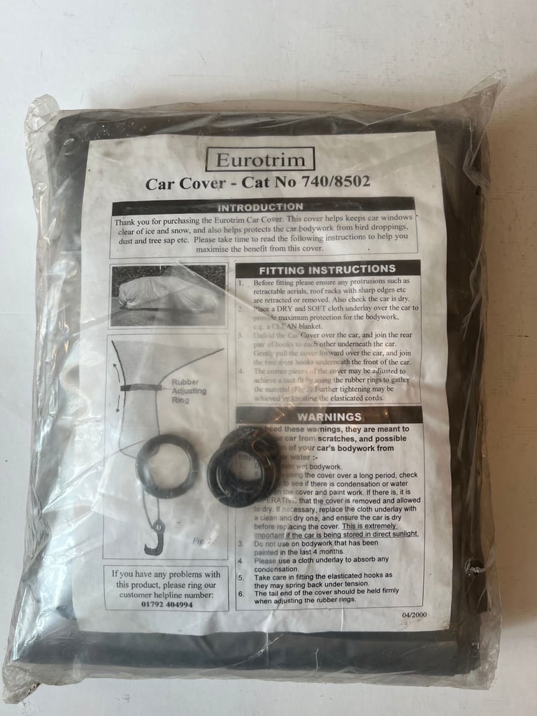 New Eurotrim Full Protection Silver Car Cover 