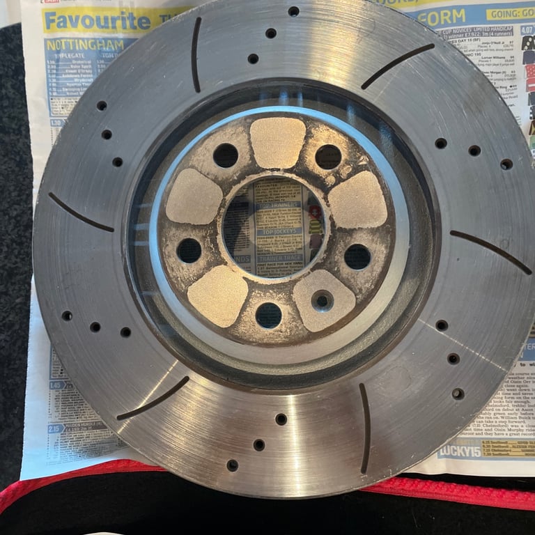 Drilled and grooved discs for Audi TTS Mk two