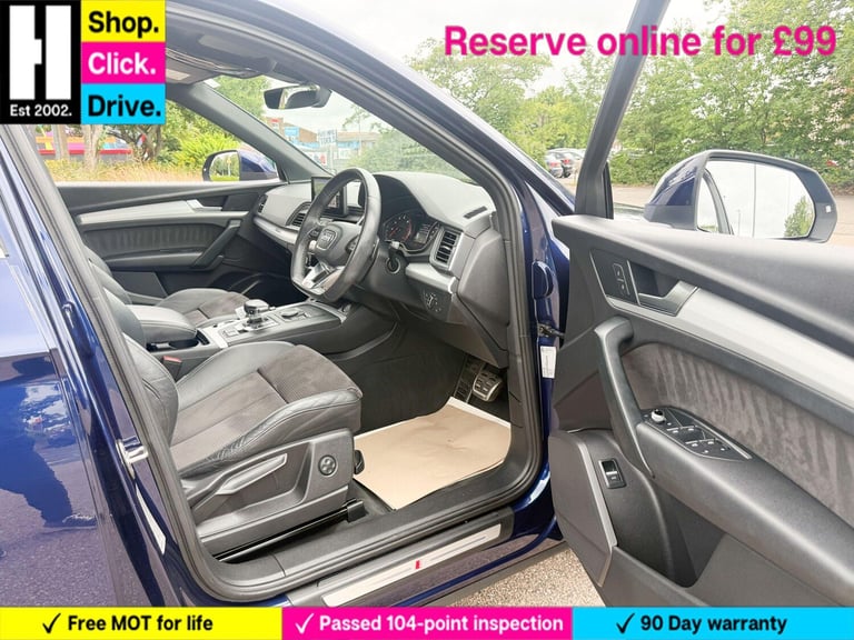 2017 Audi Q5 2.0 TFSI S line S Tronic quattro Euro 6 (s/s) 5dr ESTATE Petrol Automatic