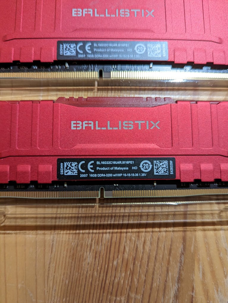 Crucial Ballistix BL2K16G32C16U4R 3200MHz DDR4 DRAM 32GB (2x 16GB) CL16 Red  | in County Antrim | Gumtree