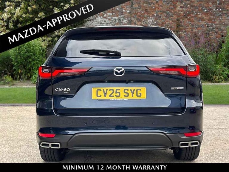2025 Mazda CX-60 2.5 PHEV Exclusive-Line 5dr Auto Automatic Estate Petrol Parallel PHEV Automatic