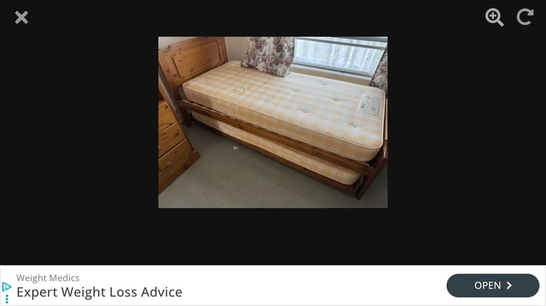 image for Single trundle bed