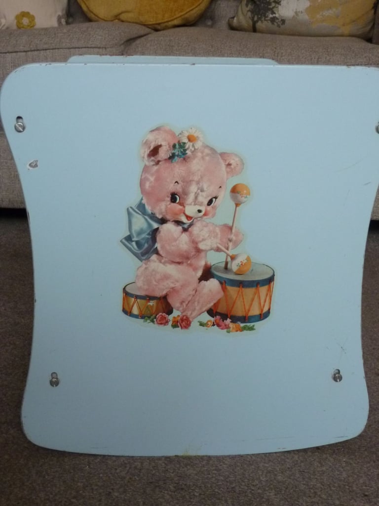 VINTAGE DOLL'S COT AND DOLL