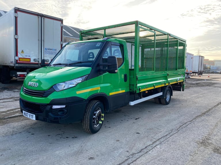 2017Iveco Daily 72c180 7.2ton euro6 cage flatbed truck with taillift need engine