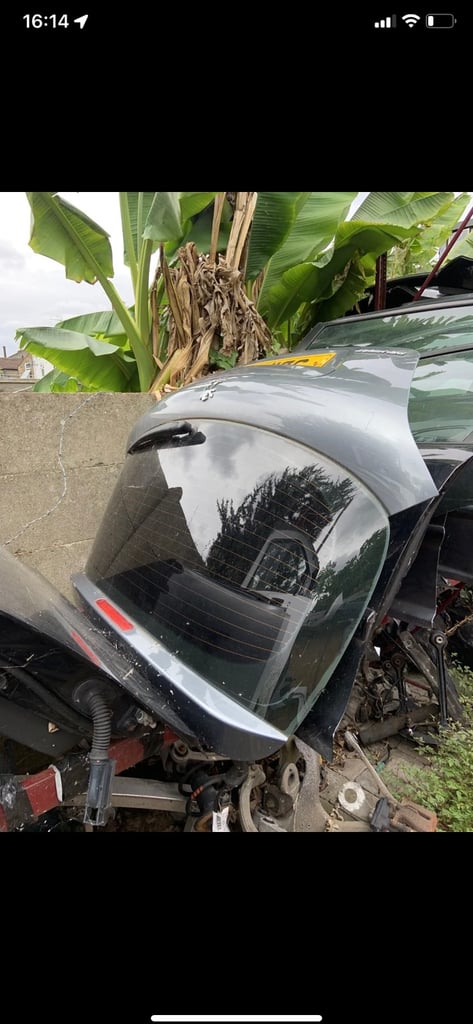 PEUGEOT 207 S 1.4 2011 TAILGATE/BOOT LID GREY