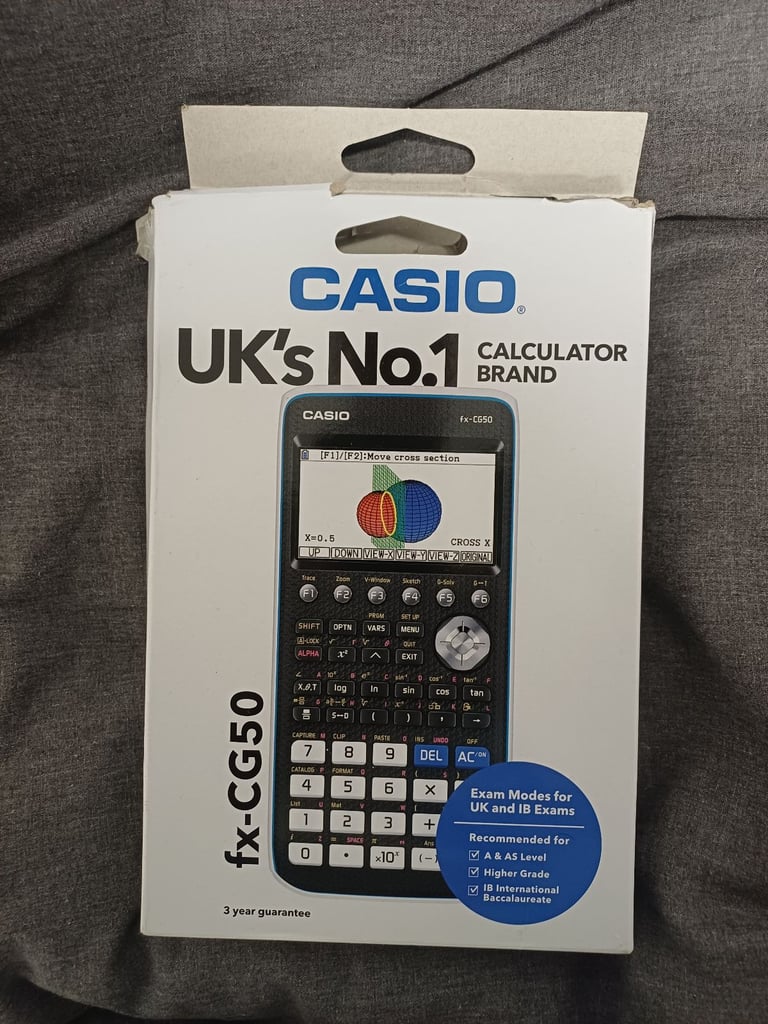 CASIO fx-CG50 GRAPHICAL CALCULATOR FOR A-LEVELS/GCSE/DEGREE