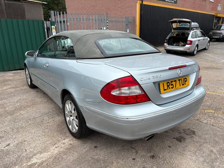 2007 Mercedes-Benz CLK 280 Elegance 2dr Tip Auto CONVERTIBLE Petrol Automatic