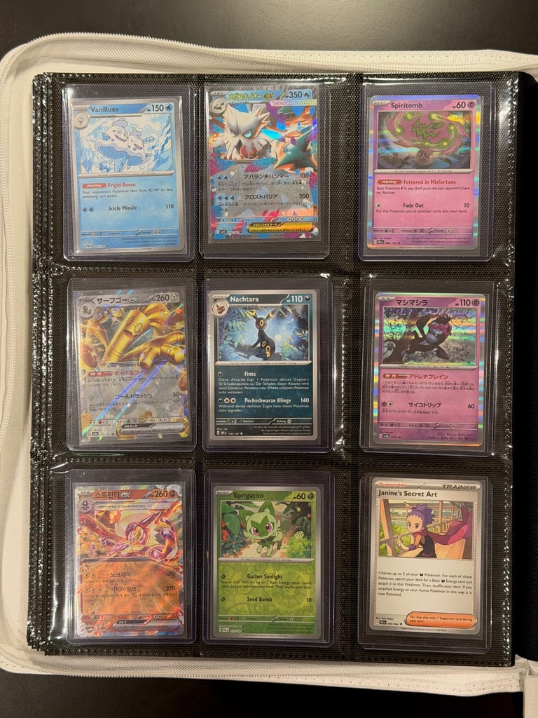 252 Pokémon Cards Binder NM – WOTC to Modern, Sealed, Promo EX/SIR Collection - EBAY LISTING