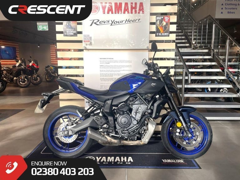 YAMAHA MT07 Y-AMT 2025 IN BLUE - ONLY 824 MILES - IMMACULATE CONDITION