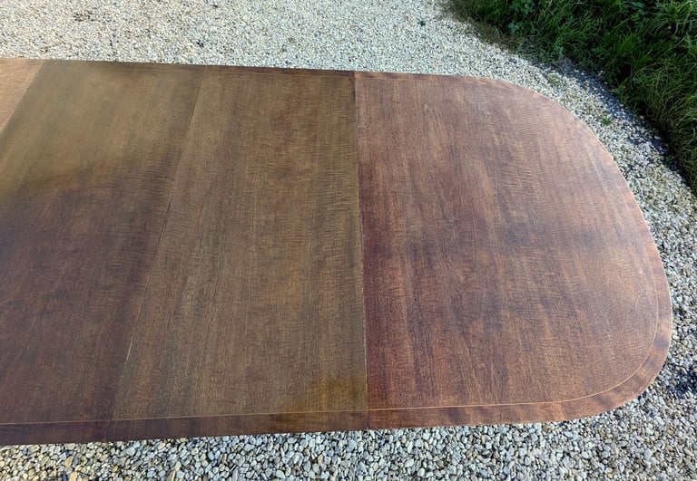 Regency Style Mahogany Extending Dining Table Almost 8 FT Long 10 Seater