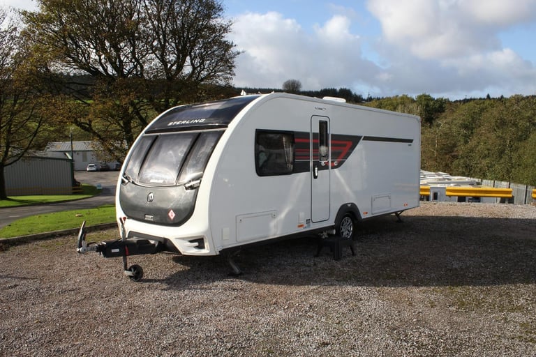 2017 Sterling Eccles 580 Luxury 4 Berth Caravan With Transverse Island Bed
