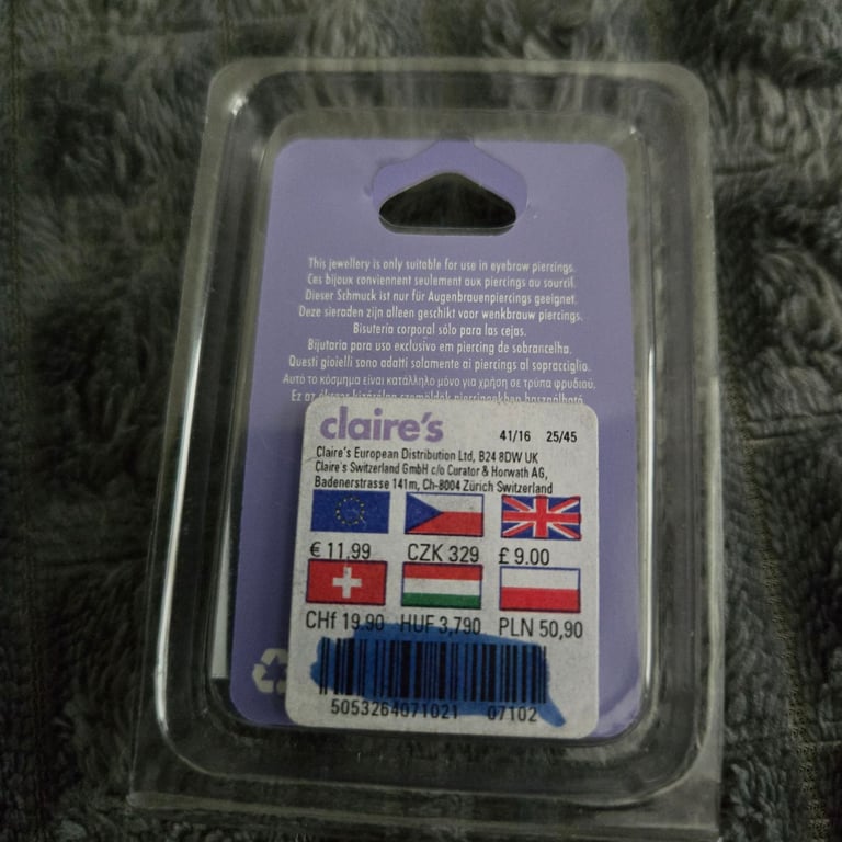 Claire's accessories pierced jewelry 