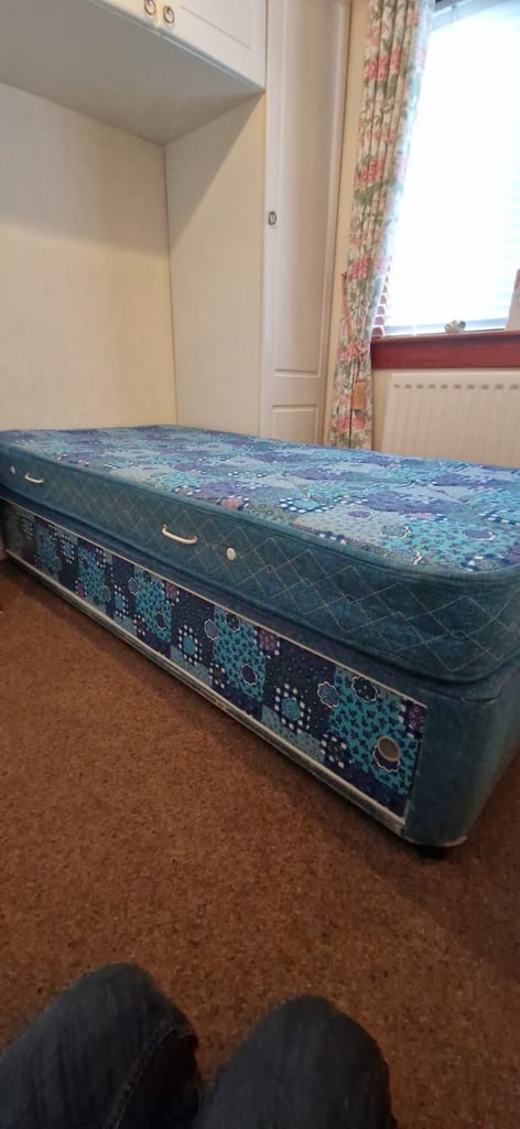 Free single bed mattress and base 