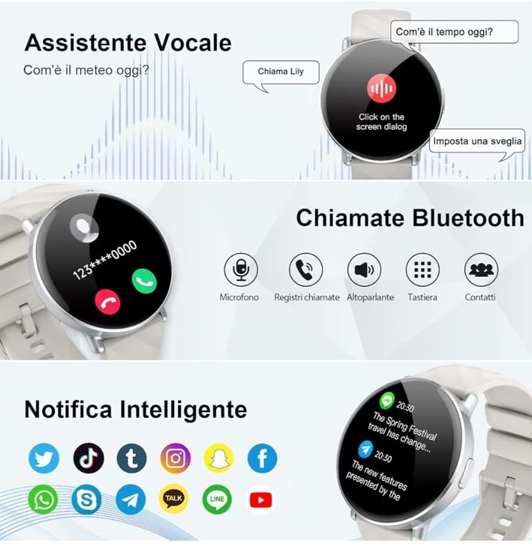 Smart Watch for Men Women