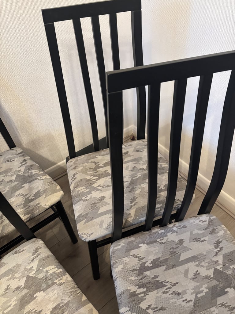 Set of four dining chairs