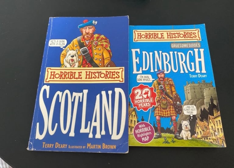 image for 2x horrible histories Edinburgh and Scotland kids / teens books 