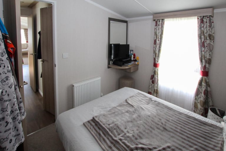 Swift Loire 2017 static caravan sited at Homing Park, Whitstable, Kent. DG/CH