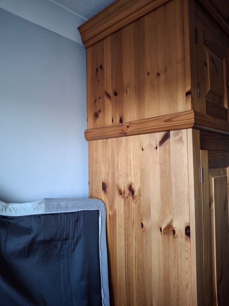 Deep and Tall Pine Wardrobe 