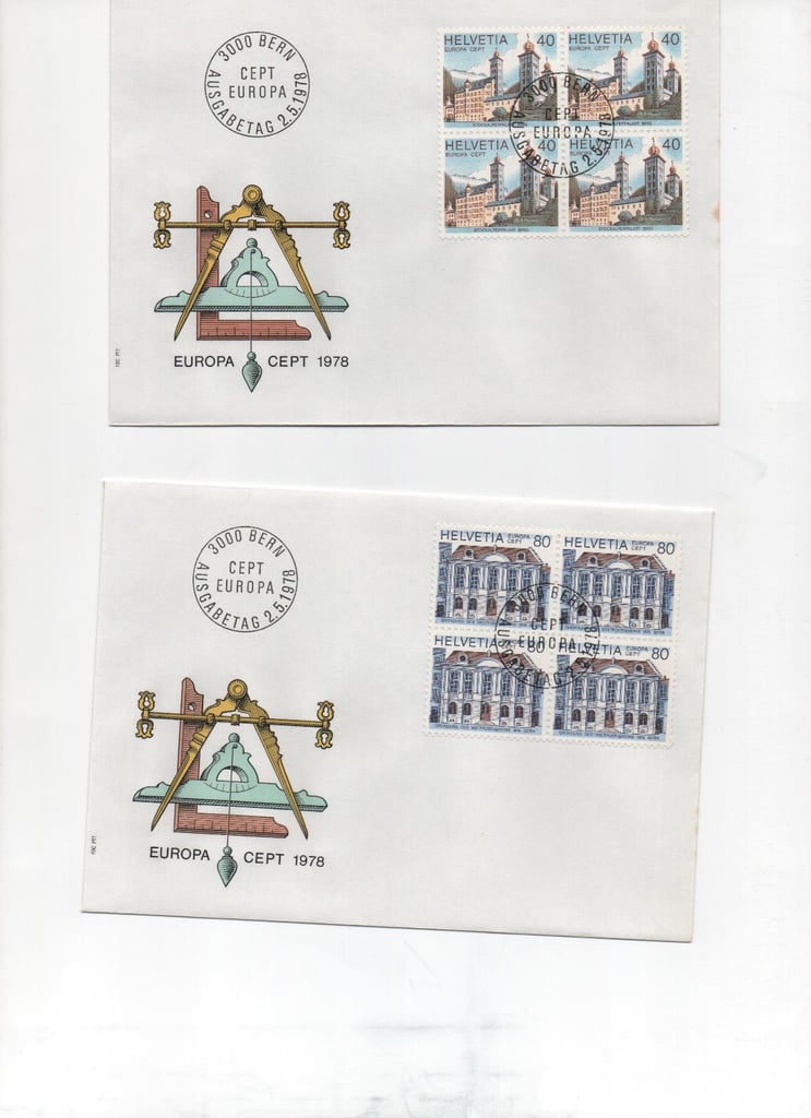 412 Switzerland first day covers