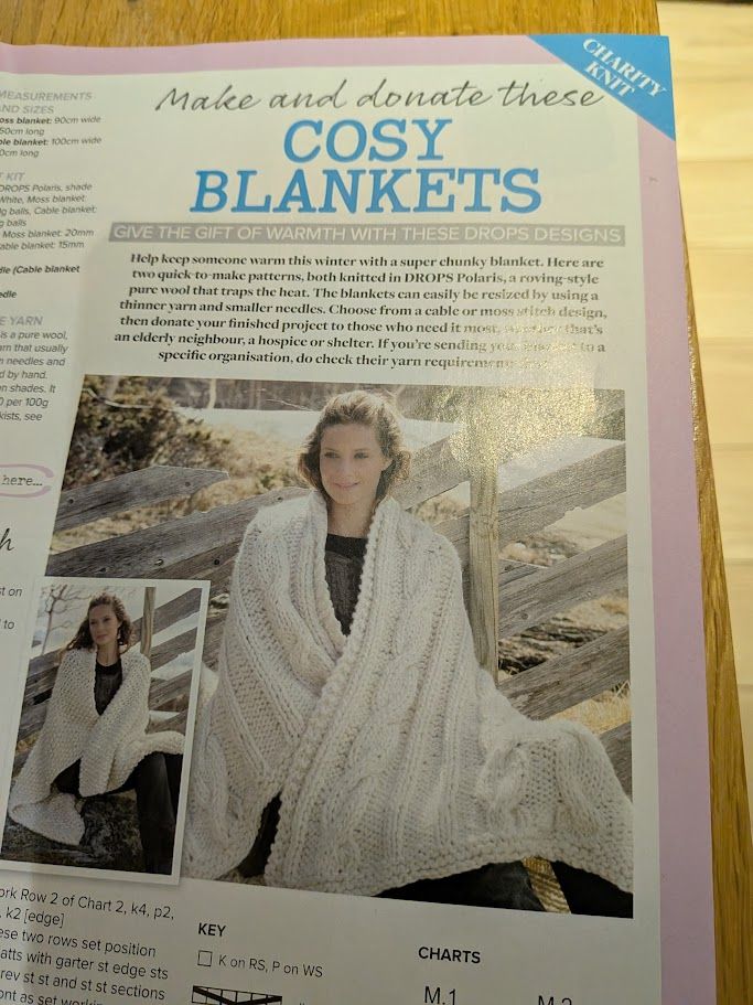 image for Cosy Blanket Knitting Pattern. 